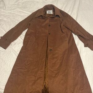 Vintage Burberry Cashmere Brown Trench Coat